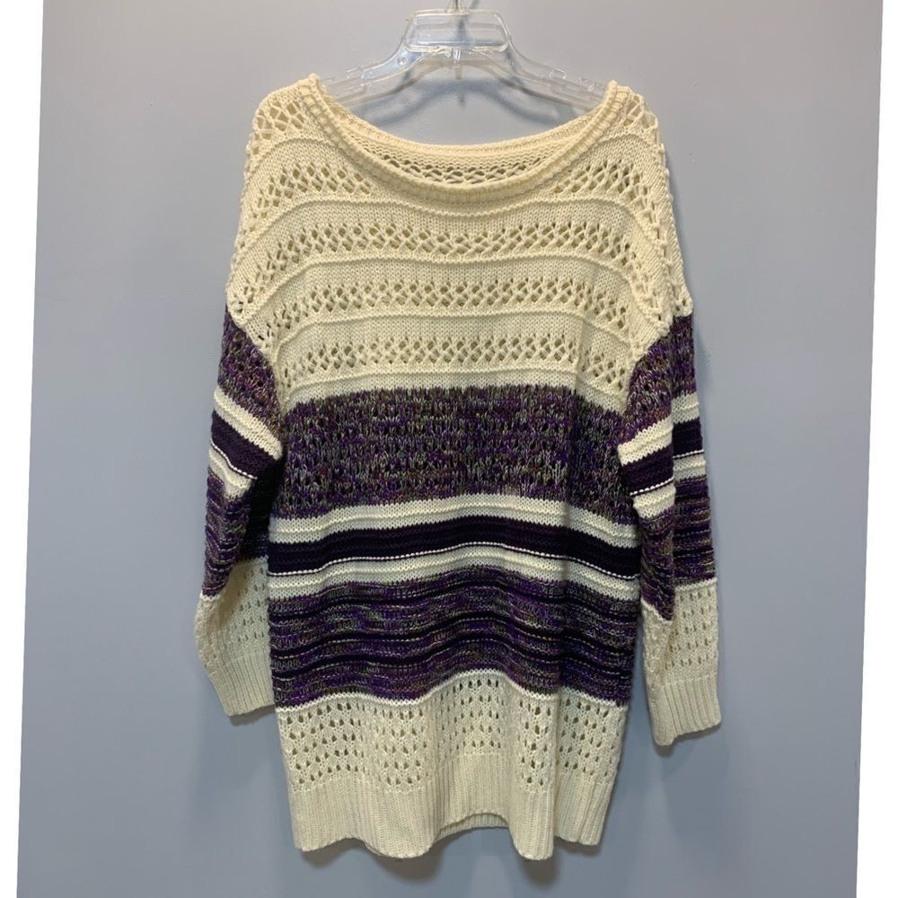 Oversize long sleeve acrylic extra-large sweater - Picture 5 of 8